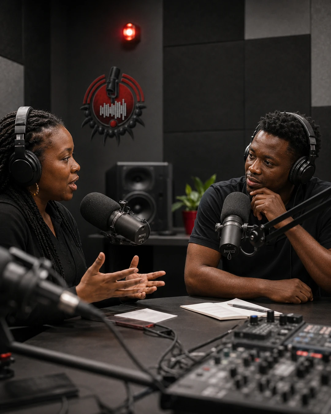 Community radio interview discussing local current affairs