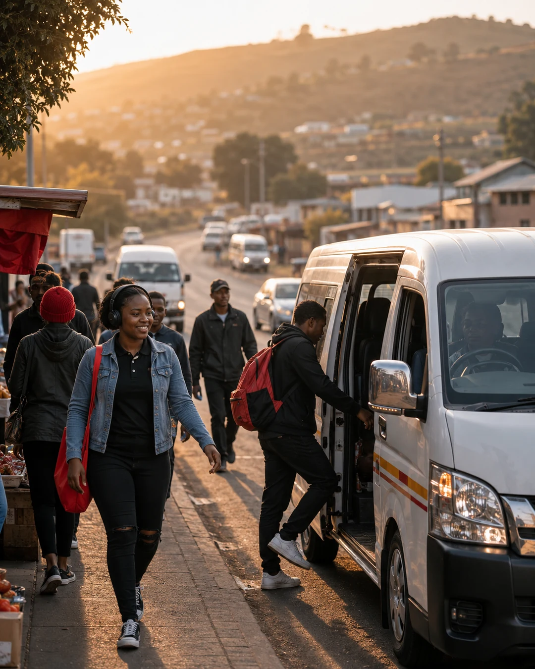 Nquthu commuters during the afternoon drive